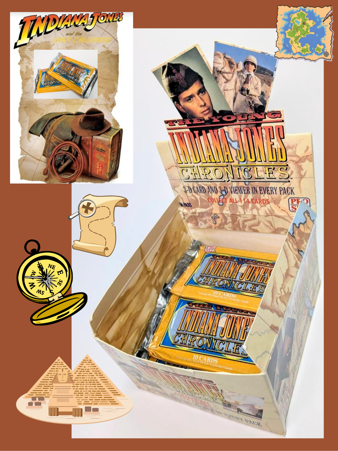 【送料無料！ヤング インディ ジョーンズ クロニクルズ（Young Indiana Jones） 】VINTAGE トレーディングカード単品 （1個=7CARDS+3Activity CARDS）〚アメリカン雑貨 アメトイ〛