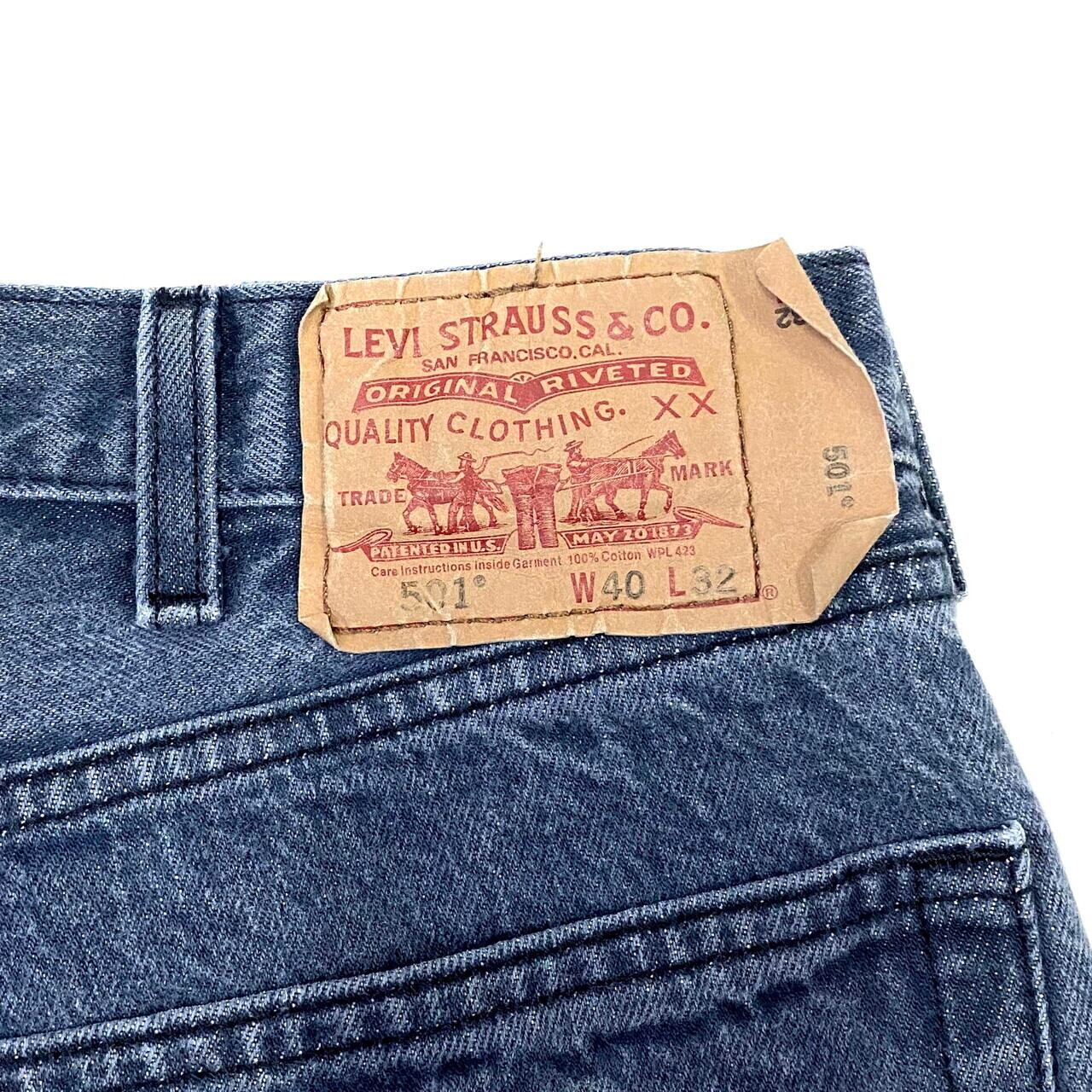 ビッグサイズ Levi's リーバイス 501 ストレートデニムパンツ ブラック