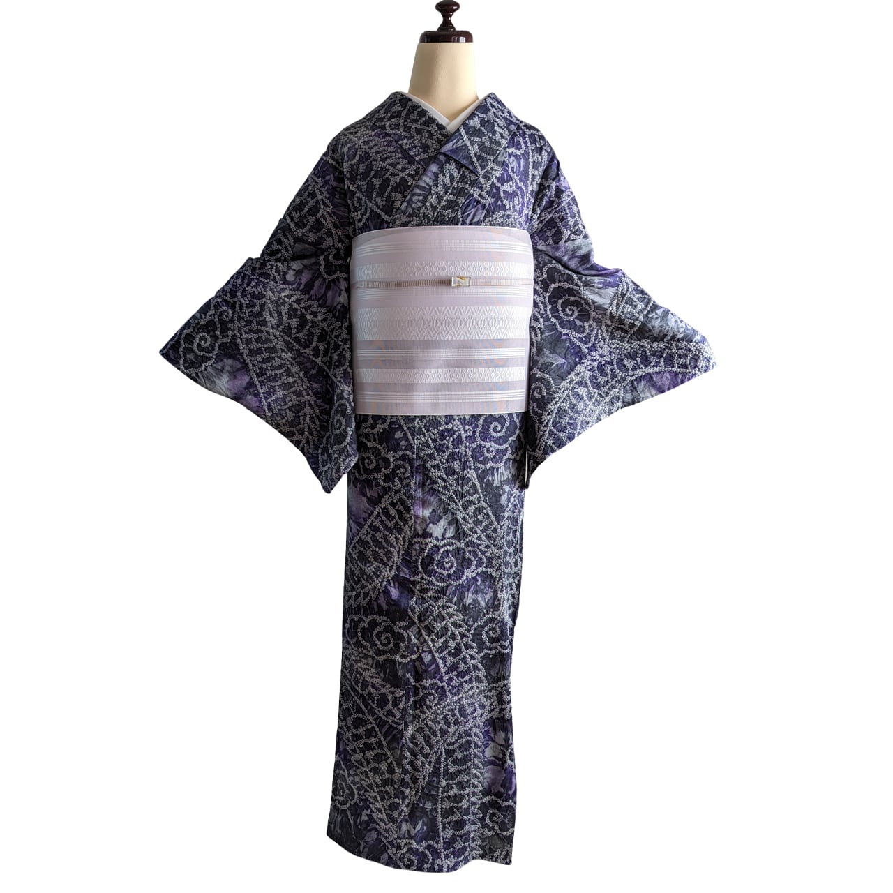 未使用近い 特選 超美品 浴衣 有松鳴海絞り 絵羽訪問着? 身丈 未使用近い 特選 超美品 浴衣 有松鳴海絞り 絵羽訪問着? 身丈