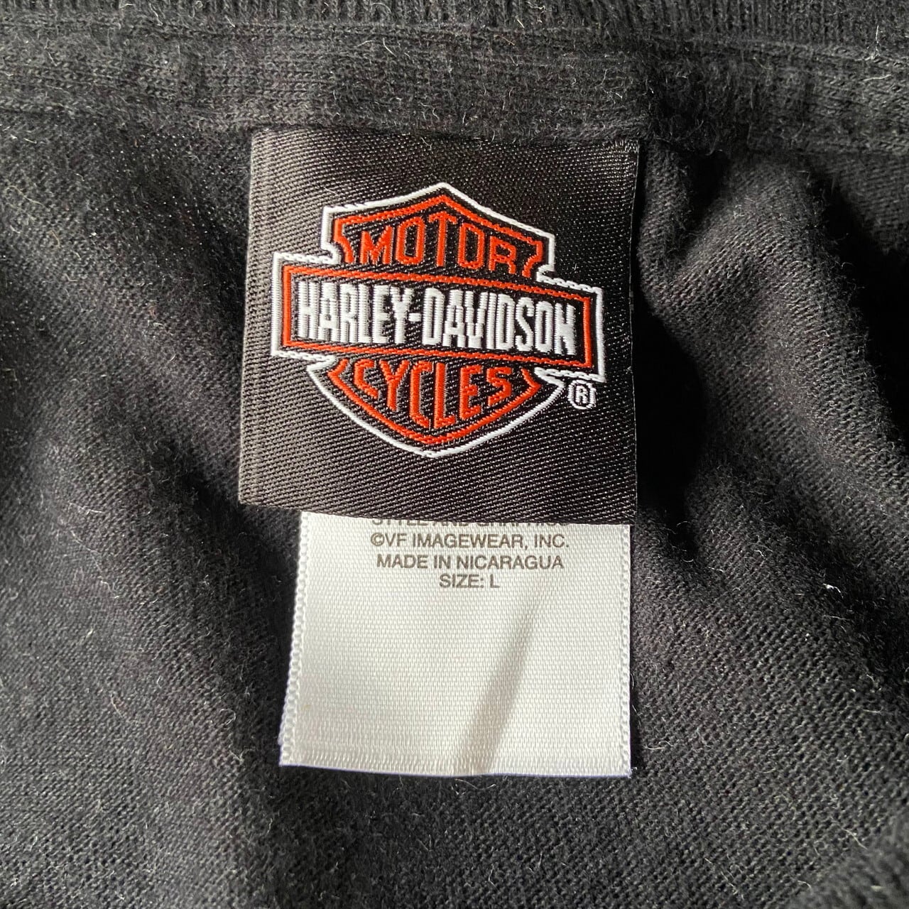 00年代 Harley-Davidson ハーレーダビッドソン 両面プリント ...