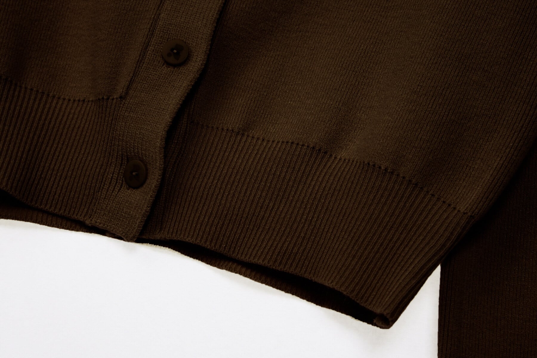 Rest & Recreation] CROPPED KNIT CARDIGAN - BROWN 正規韓国ブランド