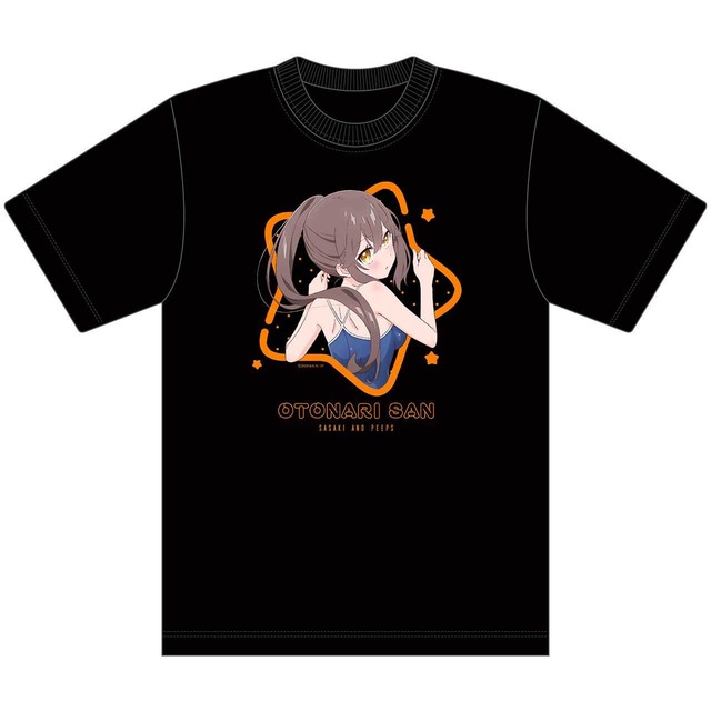 【4570077768302受注生産】佐々木とピーちゃん 【描き下ろし】Tシャツ　お隣さん（水着） M