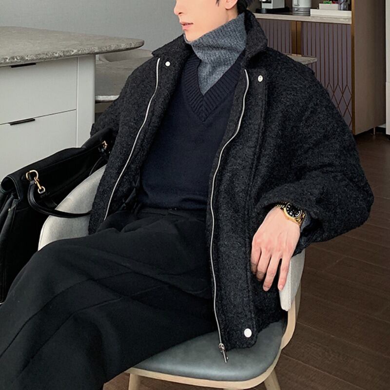 ボアスタンダードカラージッパーブルゾン C10561