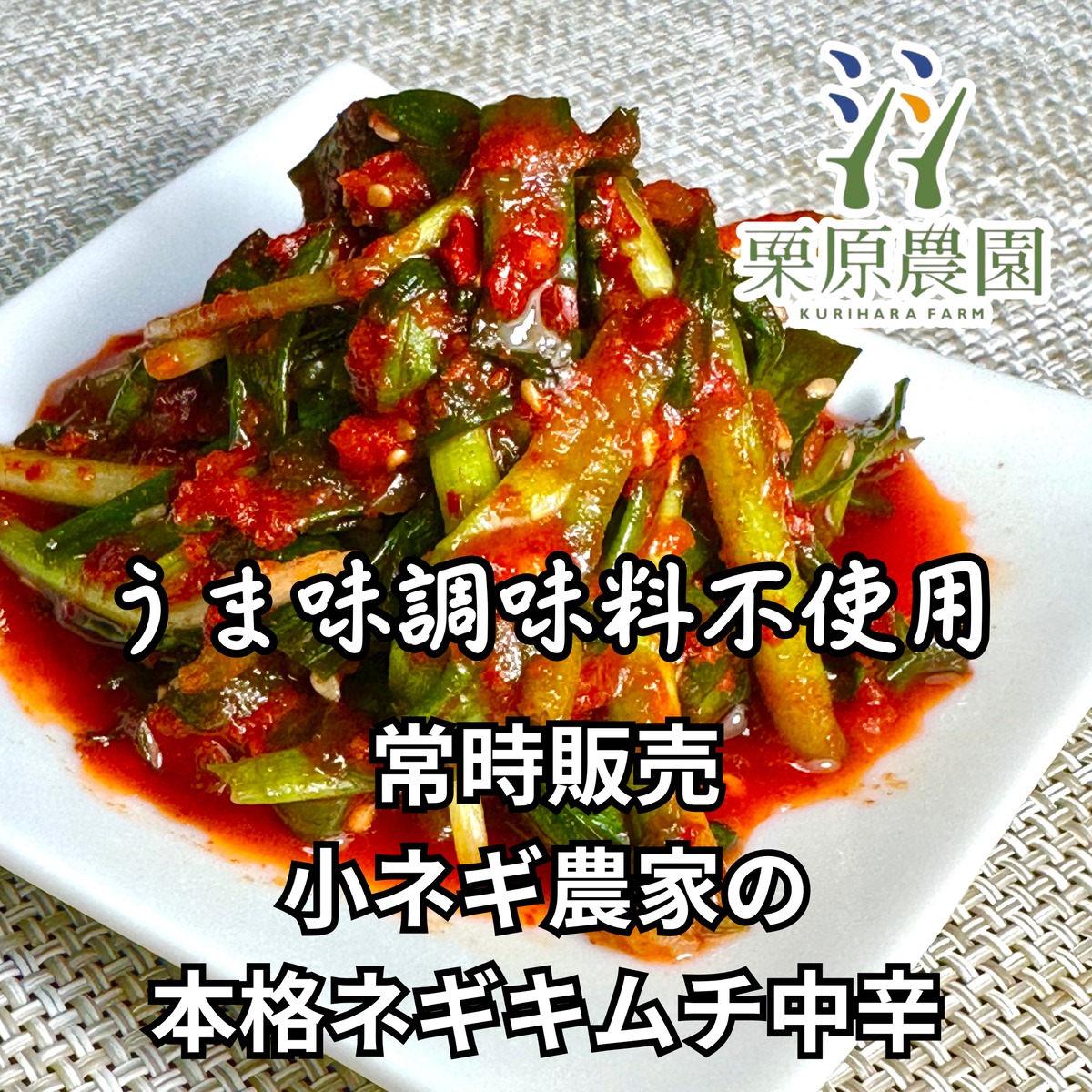 小ネギ農家の本格ネギキムチ(中辛) 手作り化学調味料無添加(500g