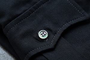 【UNION WORKS】 Work Shirt / Linen Cotton / Black