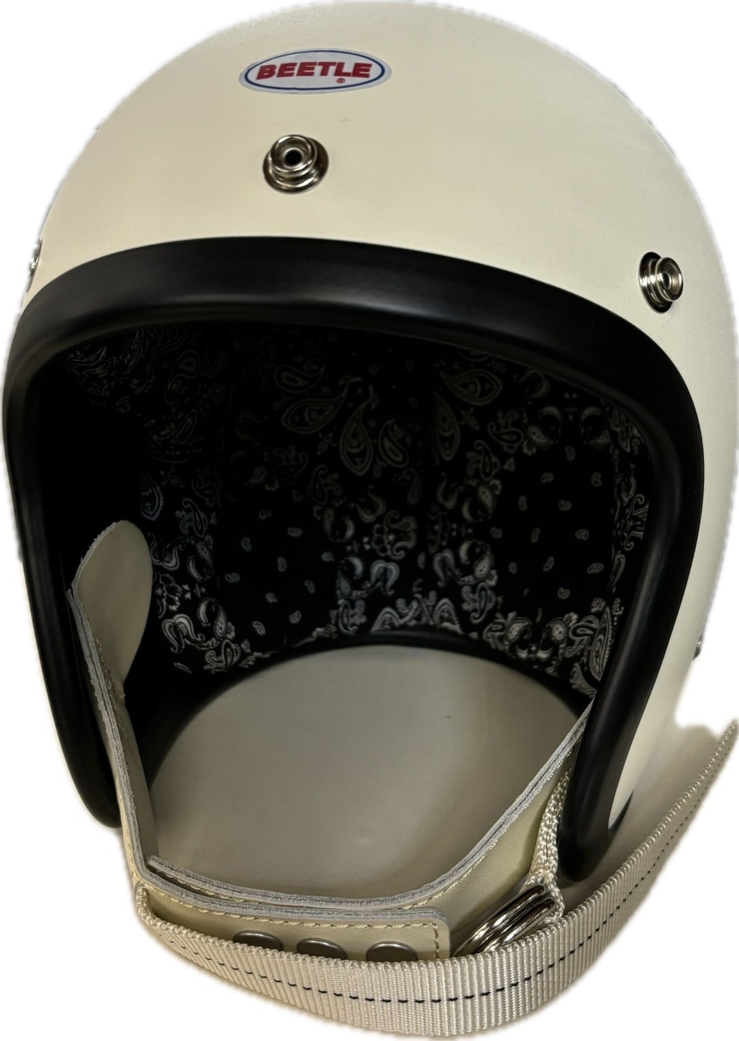 オーシャンビートル LAC 別注マットアイボリー ペイズリーインナー黒  