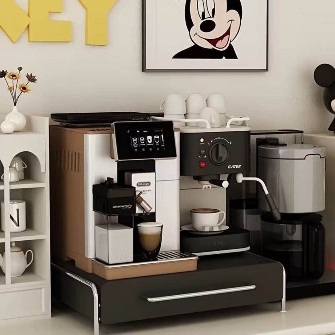 収納ボックス 引き出し コーヒーメーカー用  インテリア ホワイト ブラック 収納ボックス 引き出し コーヒーメーカー用 棚 インテリア カラー