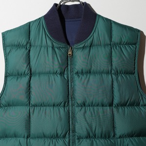 S リバーシブル Eddie Bauer Downlight Canadian Vest グースダウンベスト エディーバウアー