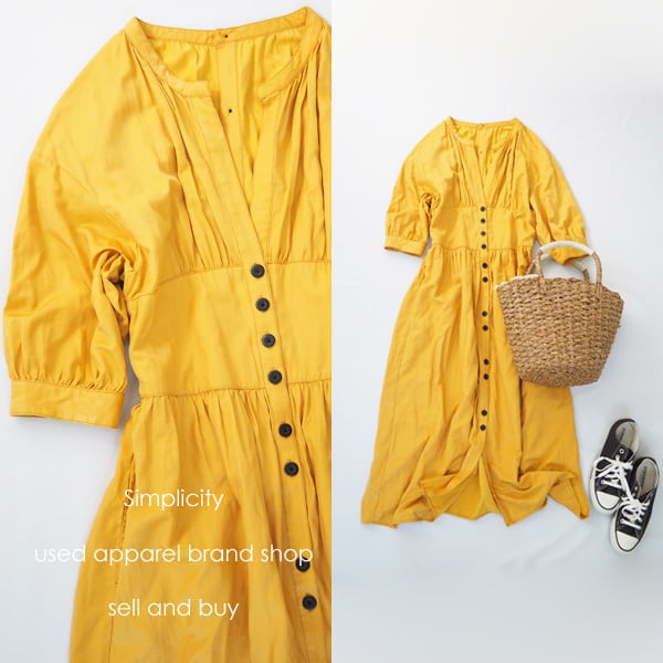Simplicity シンプリシティ ワンピース イエロー