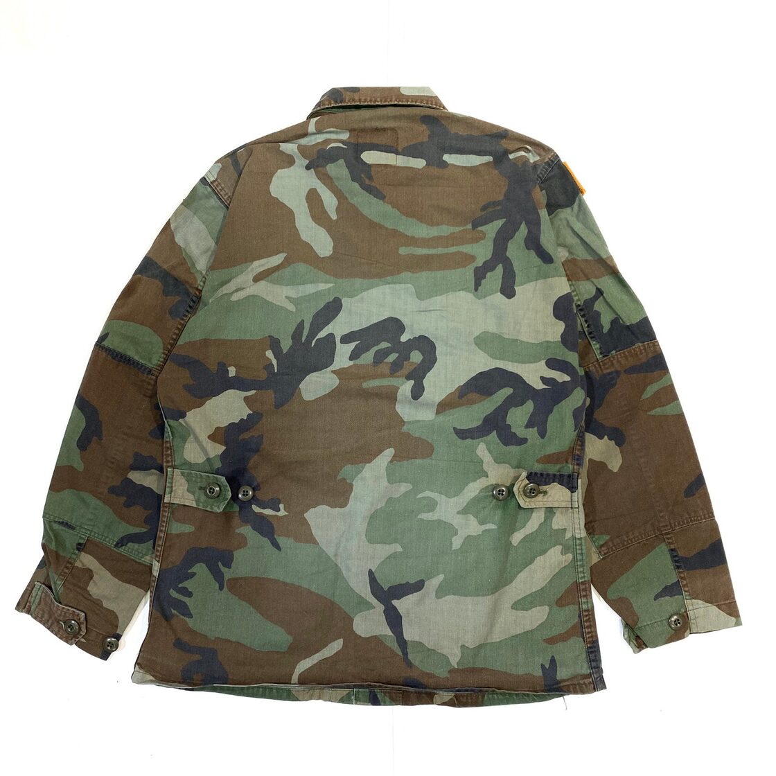 85年納品 米軍実品 U.S.ARMY ウッドランドカモ 迷彩 ワッペン付き 