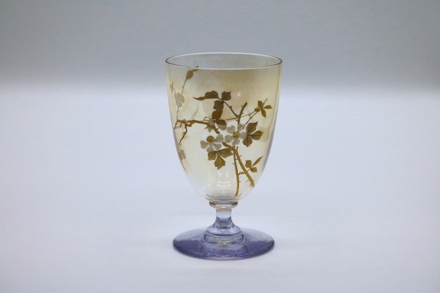 オールドバカラ 桜 エナメル彩 グラス　