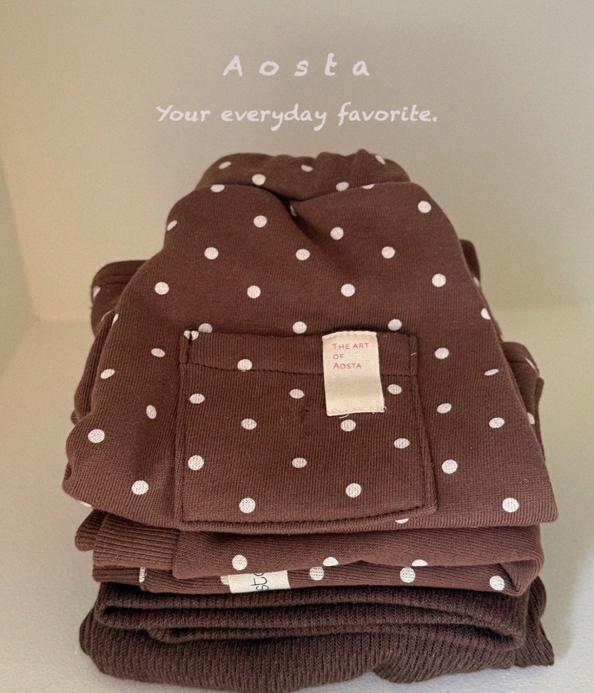送料無料【予約】/ ドットトントンパンツ / aosta