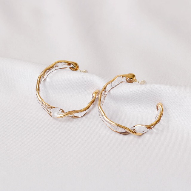 surge ring pierce gold (pair)