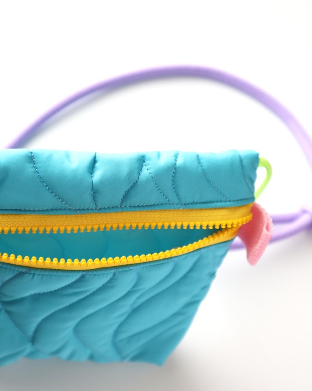 Phéeline フランス・ハンドメイドのミニショルダーバッグ/ターコイズブルー