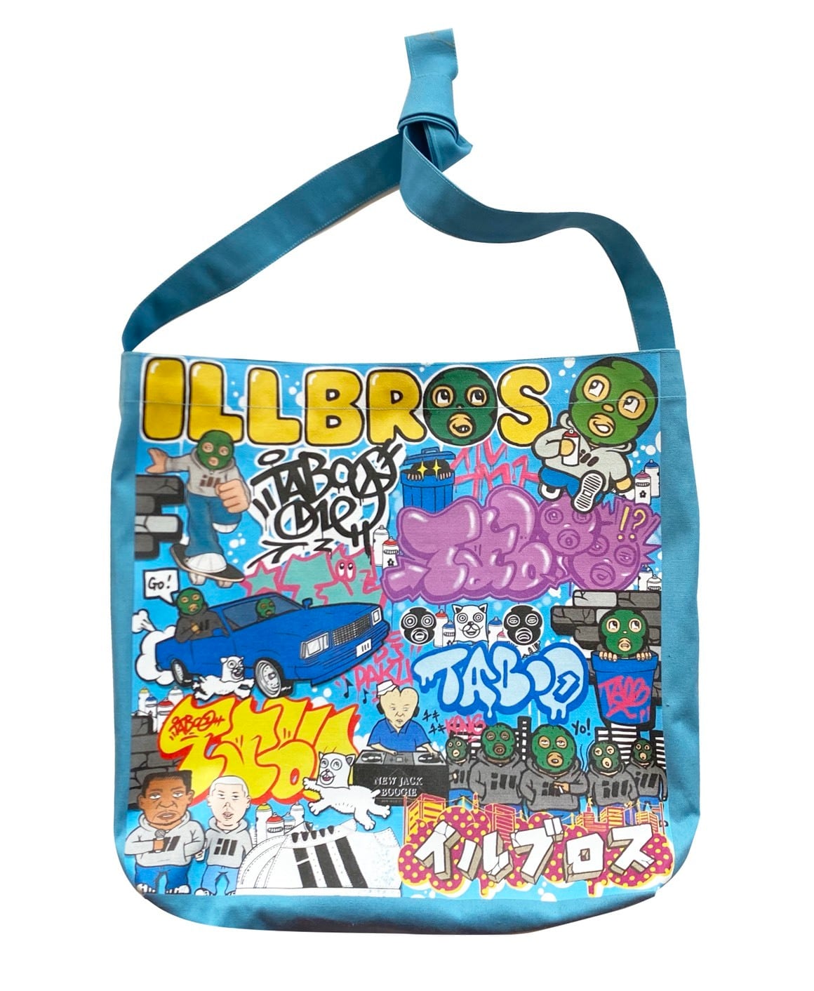 ILLBROSxNewJackBoogie Record bag BLUE | taboo1 onlineshop