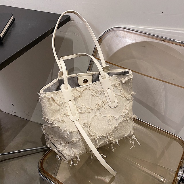 サマーショルダーバッグ 夏物 トートバッグ 手作りハンドバック66148166007