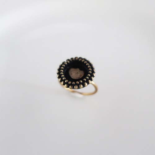 UMIOTO  indigo stone circle  ring（藍染）