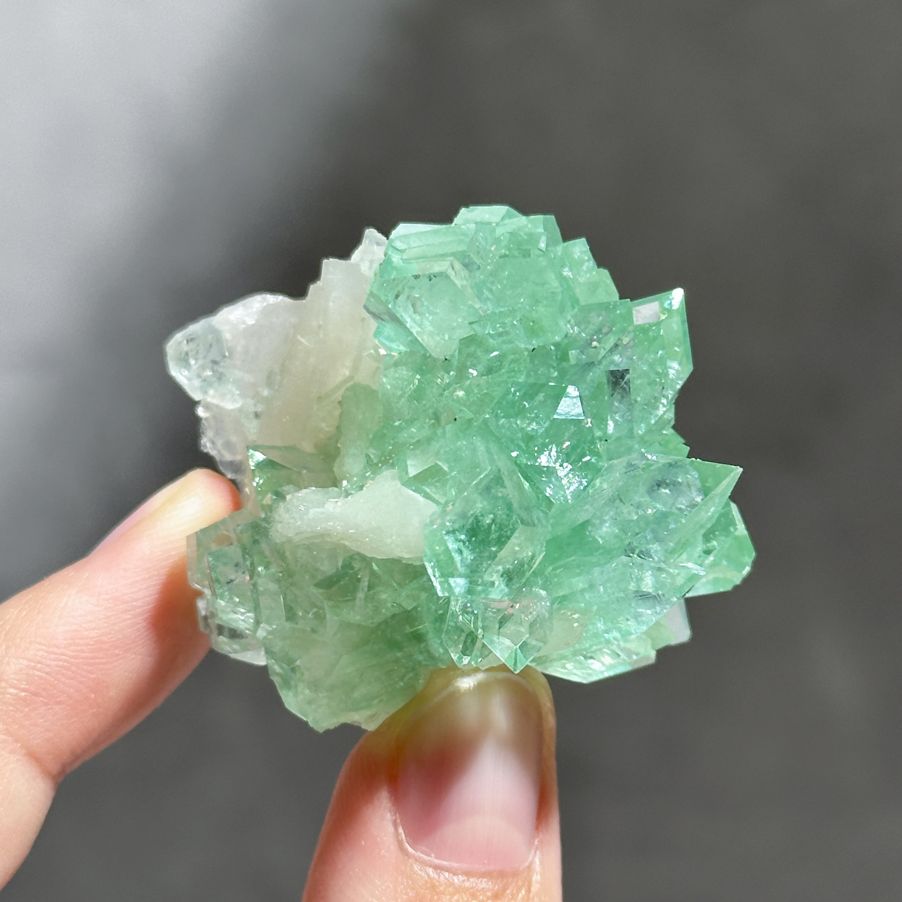 グリーンアポフィライト＆スティルバイト 75◇ Green Apophyllite