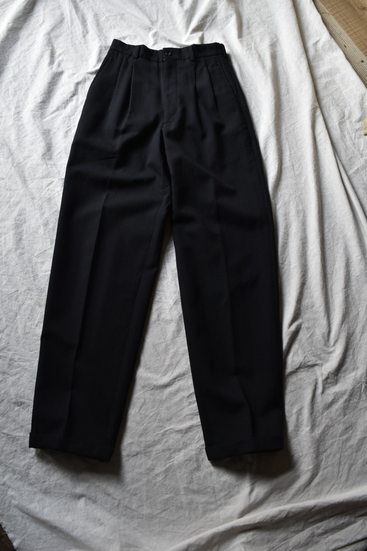 "COMME DES GARCONS HOMME" "田中オム" black slacks
