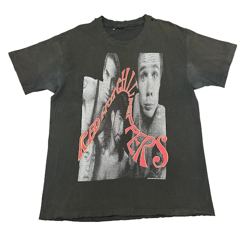 Red Hot Chili Peppers 1990 Curving Logo Member Portrait Fits XL