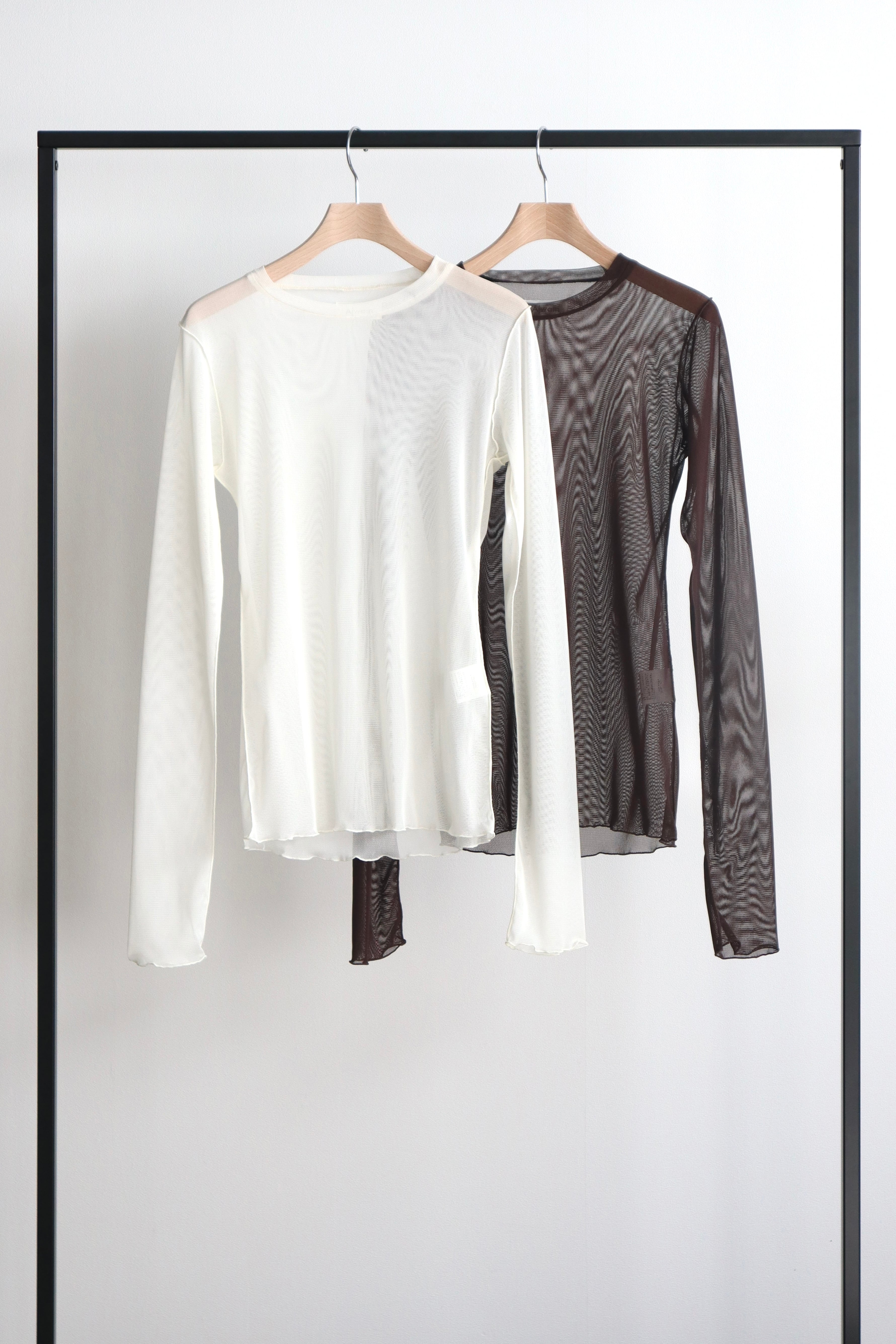 Mame kurogouchi】Karako Jacquard Open Collar Shirt /black | TOLMA.
