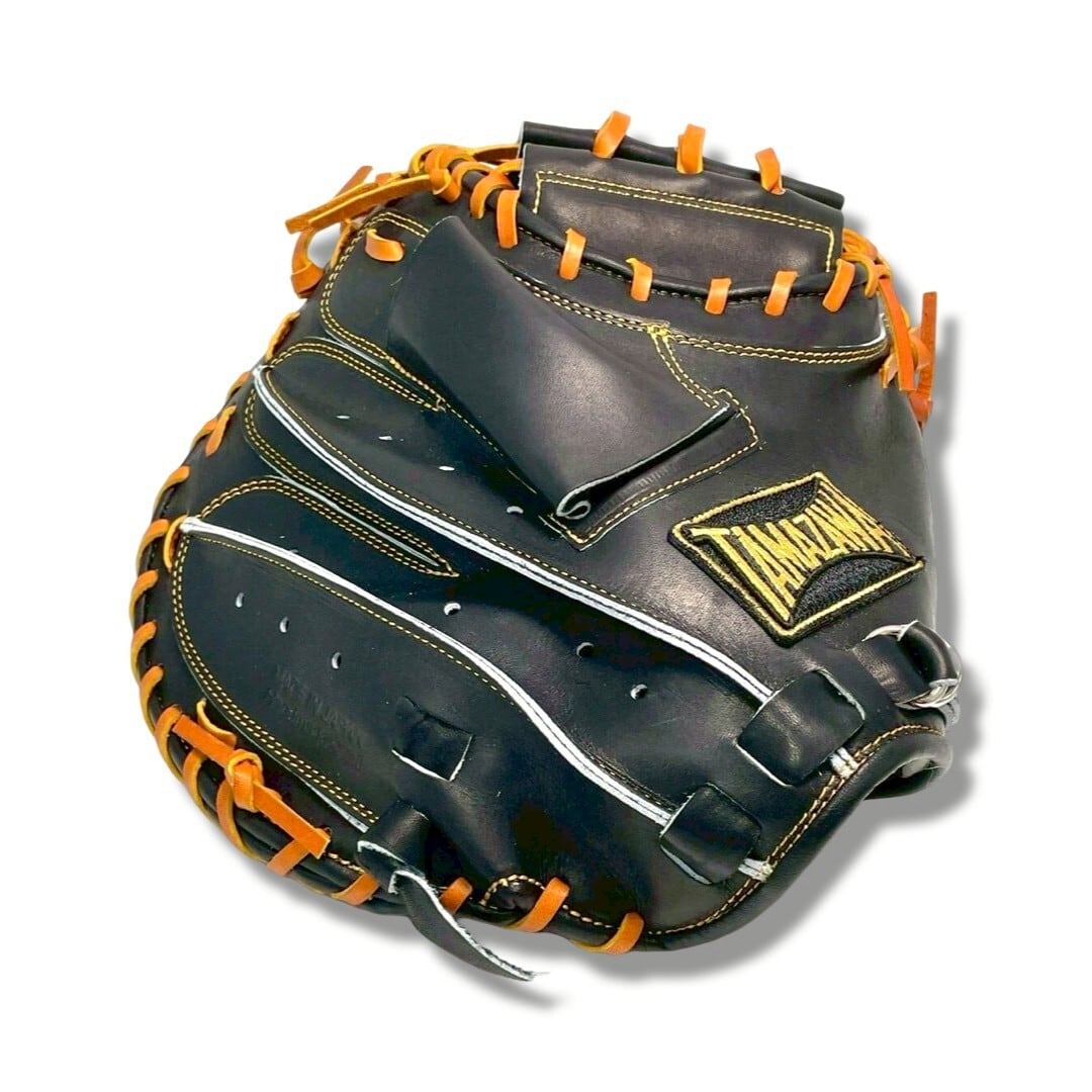 【硬式】玉澤 キャッチャーミット DELUXE TKC-TL2DX型 右投げ(本体:ブラック× 紐:タン)|タマザワ_02