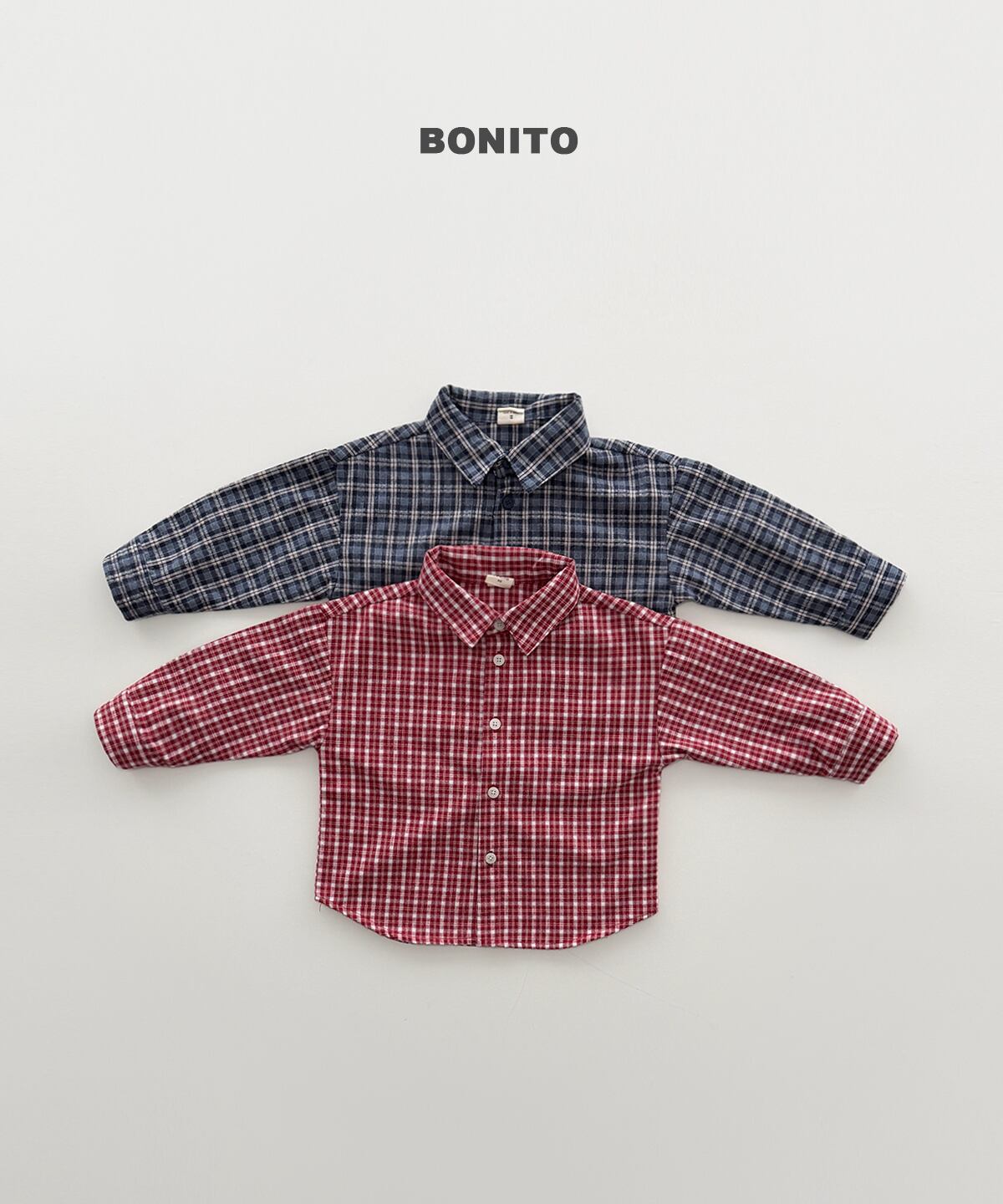brushed check shirt【BONITO】※12月中旬発送予定