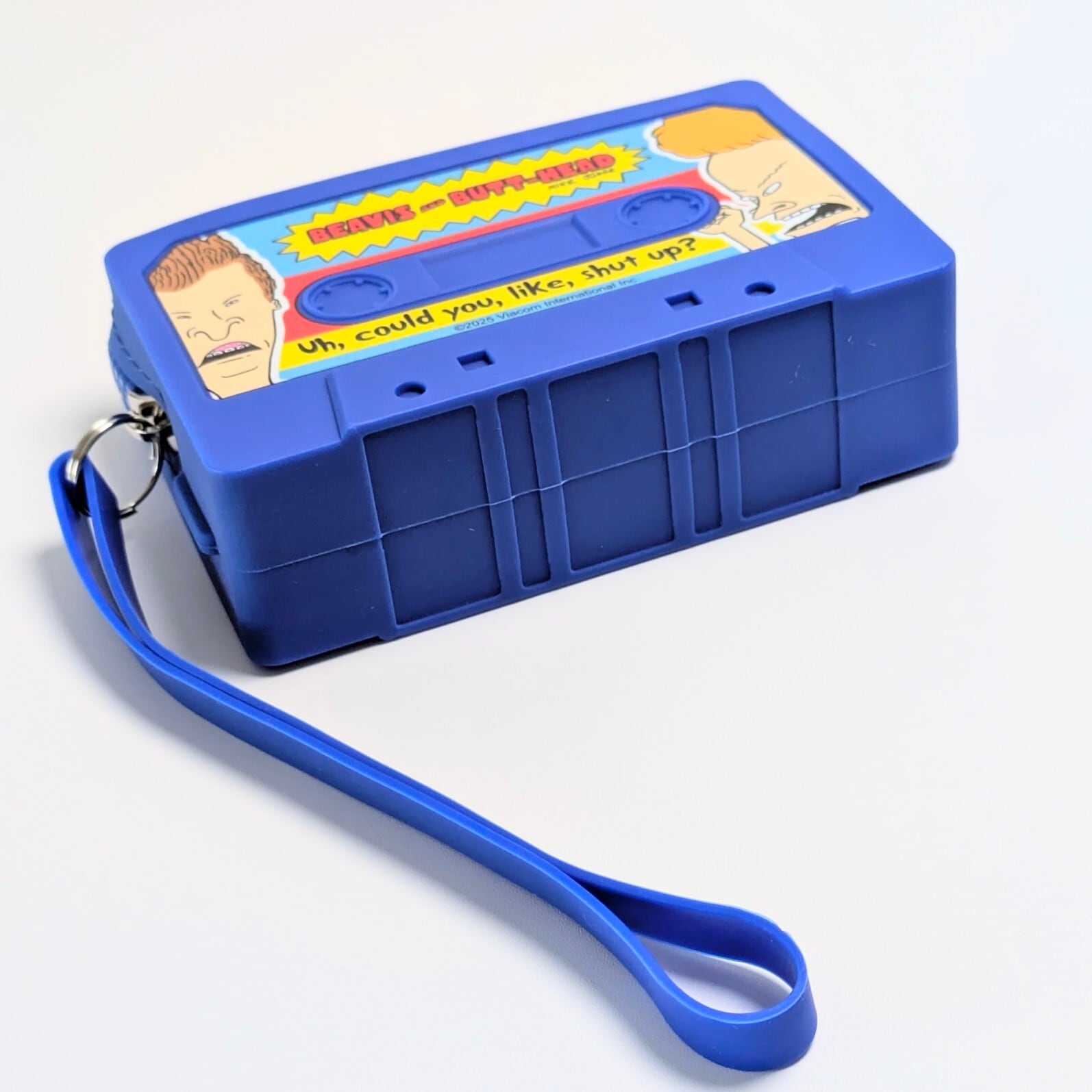 【 BeavisandButtHead(ビーバス&バットヘッド)】SILICONE POUCH ( シリコーンポーチ ) カセットテープ型 ストラップ付き / 小物入れ / コインケース / コスメポーチ / シリコン〚アメリカン雑貨 アメトイ〛