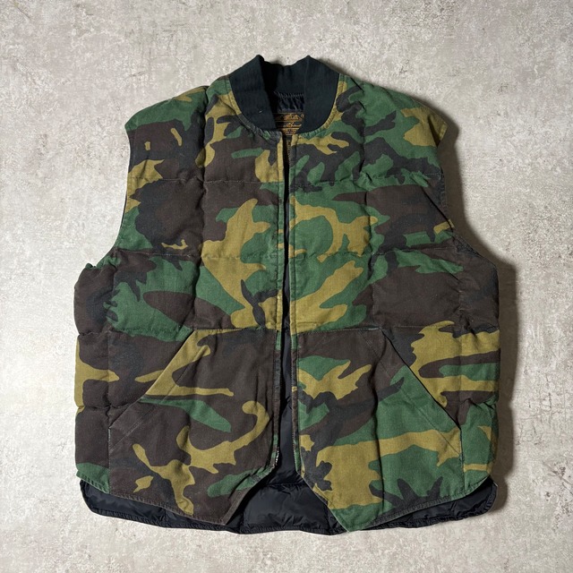 1980s “Eddie Bauer” Goose Down Camo Down Vest