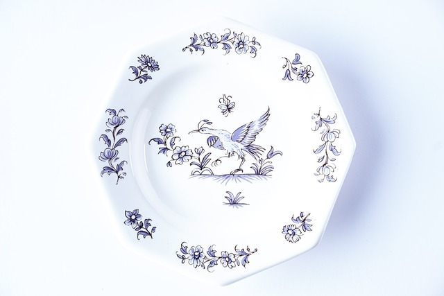 Flower&Birdプレート  Moustiers