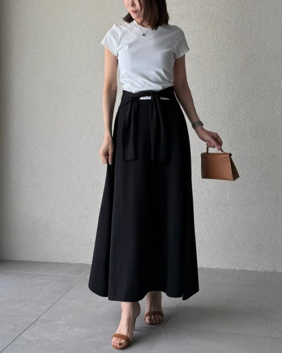 SYSORUS × akko3839 ストレッチニットロングスカート 821232 | SYSORUS