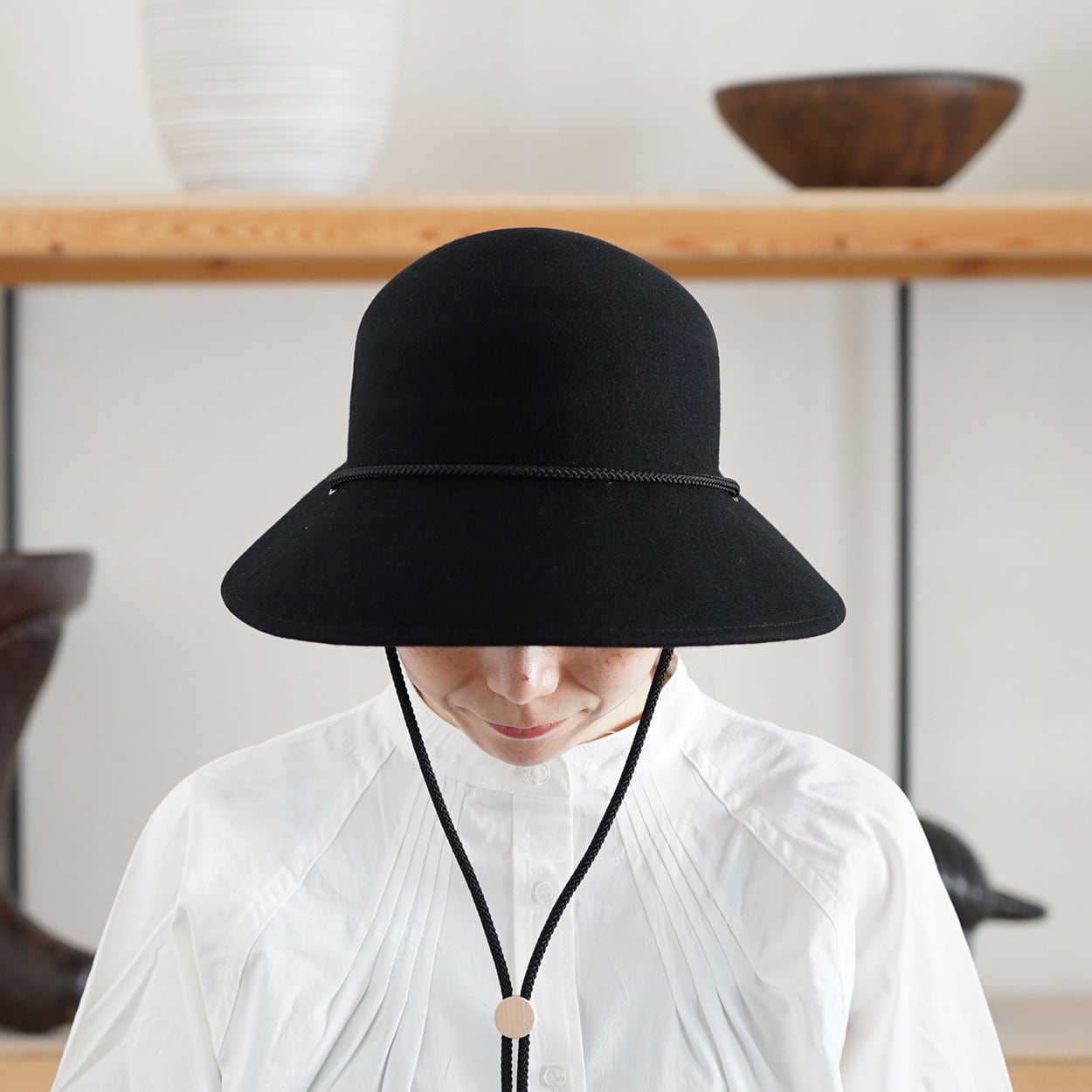 Poanca Bonnet- ヴィンテージの木型で制作したフェルトボンネット- Bonnet- ヴィンテージの木型で制作したフェルトボンネット- | poanca