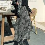 Tie-dye A-line full skirt (ME358)