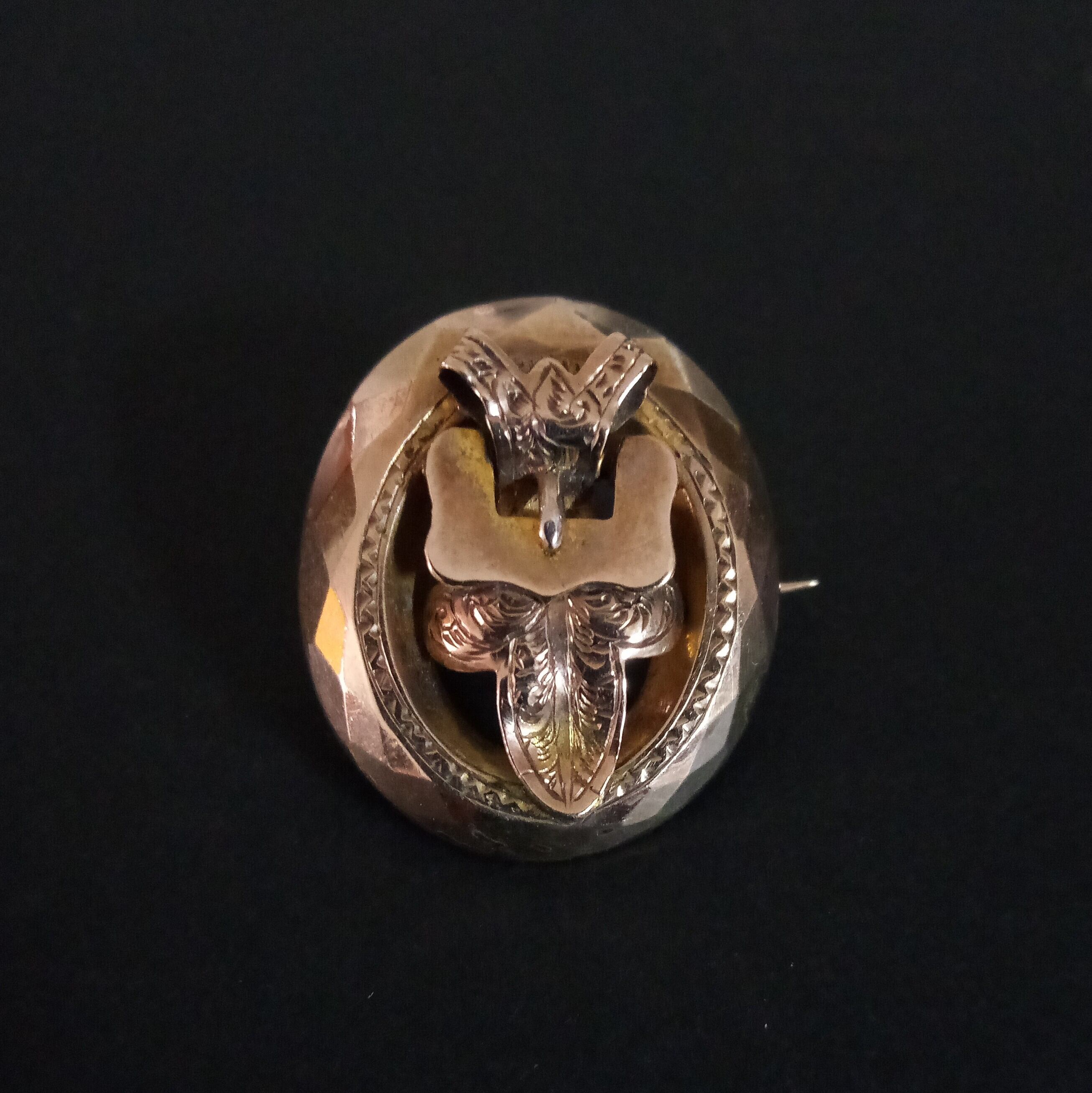 Antique Golden Buckle Brooch