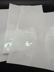 【10枚】スーパーラベル 中サイズ84×53【無地】