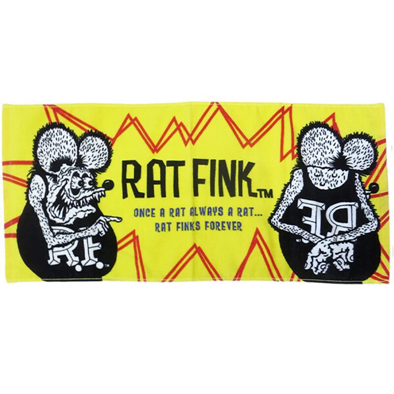 RAT FINK ラットフィンク フェイスタオル（イエロー） | ガボット