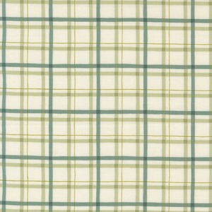 限定数３!  I Love Fall Most of All チェック/ウォームホワイト  55 X45cmカット販売
