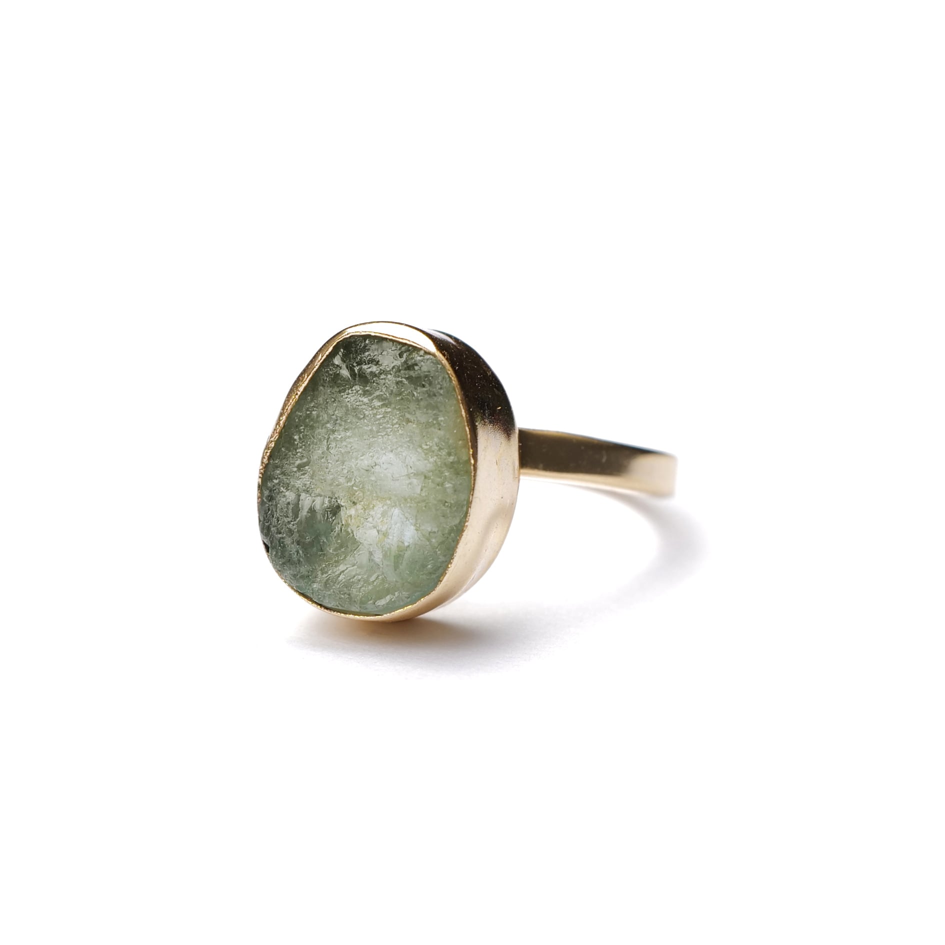 ROUGH STONE RING GOLD 021
