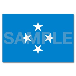 世界の国旗ポストカード ＜オセアニア＞ ミクロネシア連邦 Flags of the world POST CARD ＜Oceania＞ Federated States of Micronesia