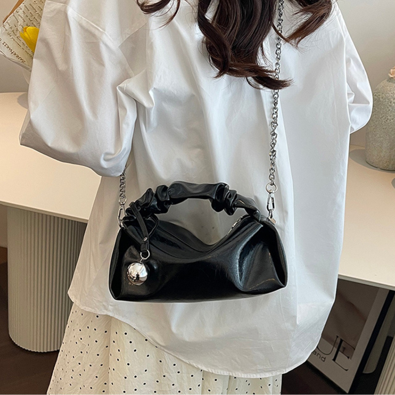 ギャザーハンドル 2way ショルダーバッグ 10231