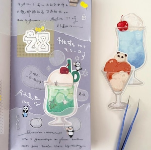 新作☆EE217｜EverEin【凉凉 - Ice Cups】ダイカットメモ
