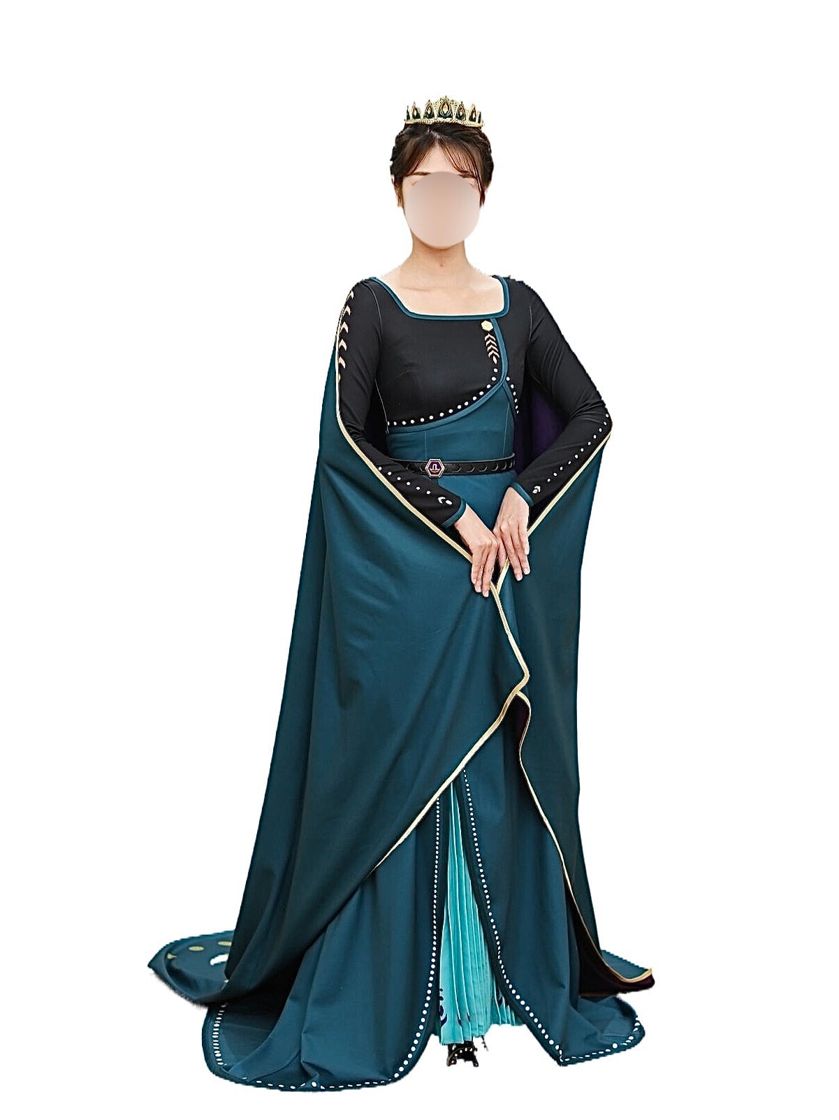新品！【Dハロ】アナ戴冠式 ドレス アナと雪の女王 チョーカー&パニエ付き　4点セット 新品 ディズニー シークレットハニー アナと雪の女王 戴冠式 アナ