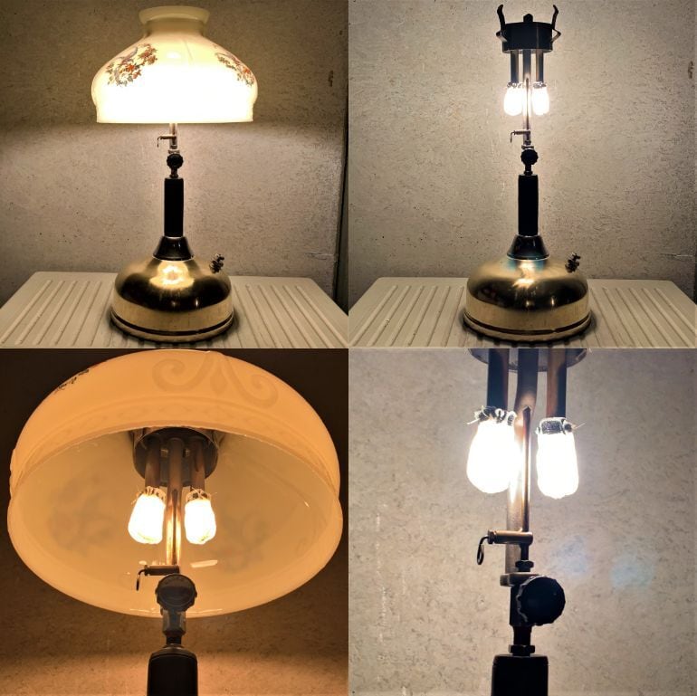 コールマン クイックライト ビンテージ テーブルランプ 付属品セット