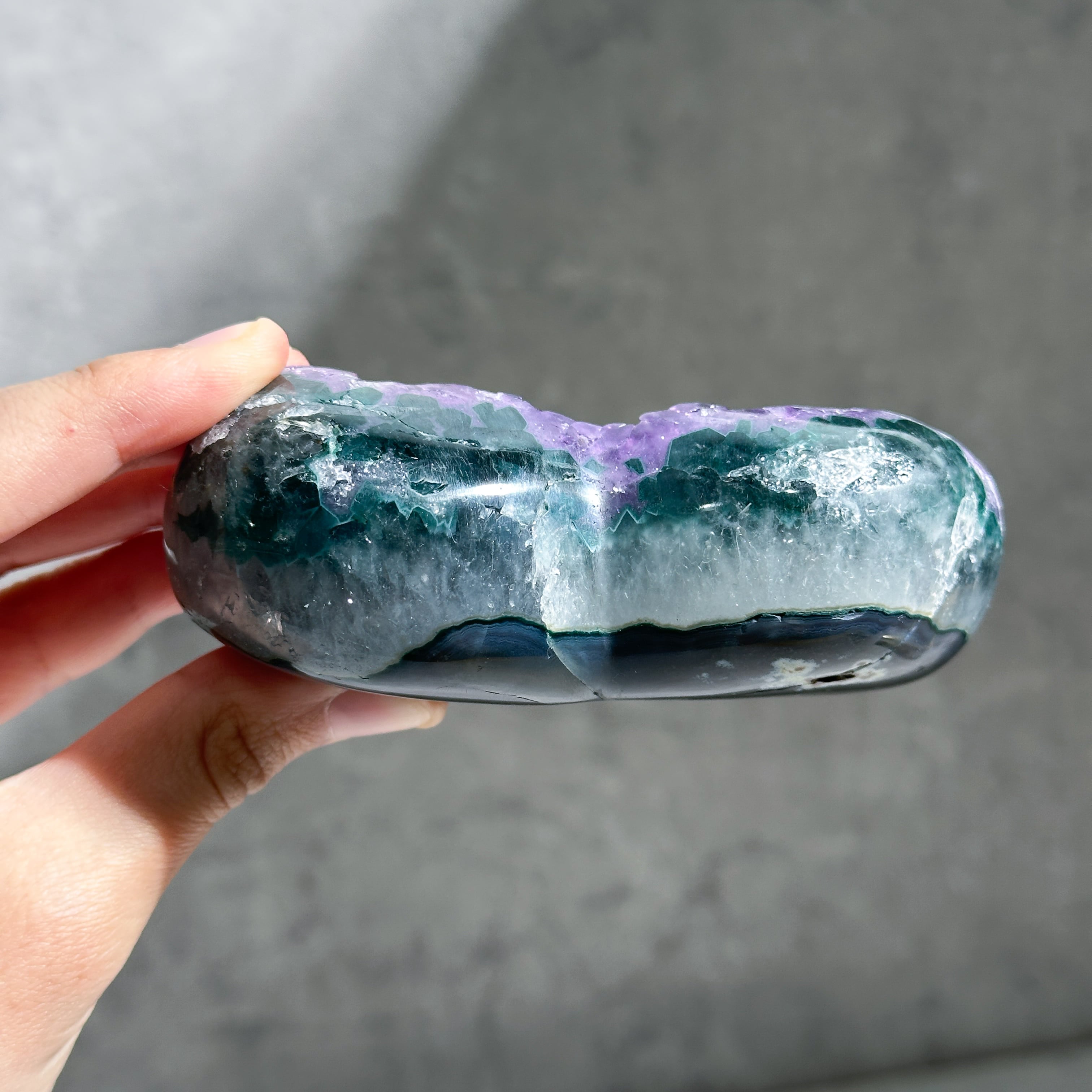 ウルグアイ産アメジスト ハート14◇ Amethyst ◇天然石・鉱石
