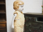 古い日本製ビスクドール 山城柳平商店 薄オレンジ服 画像15