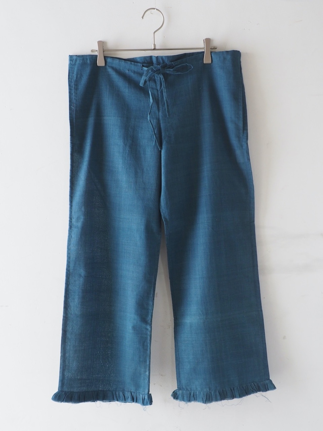 237g007f easy pant with fringe 無地