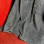 90s Carhartt ダックシャツ 長袖シャツ ワークシャツ フェードブラック カーハート