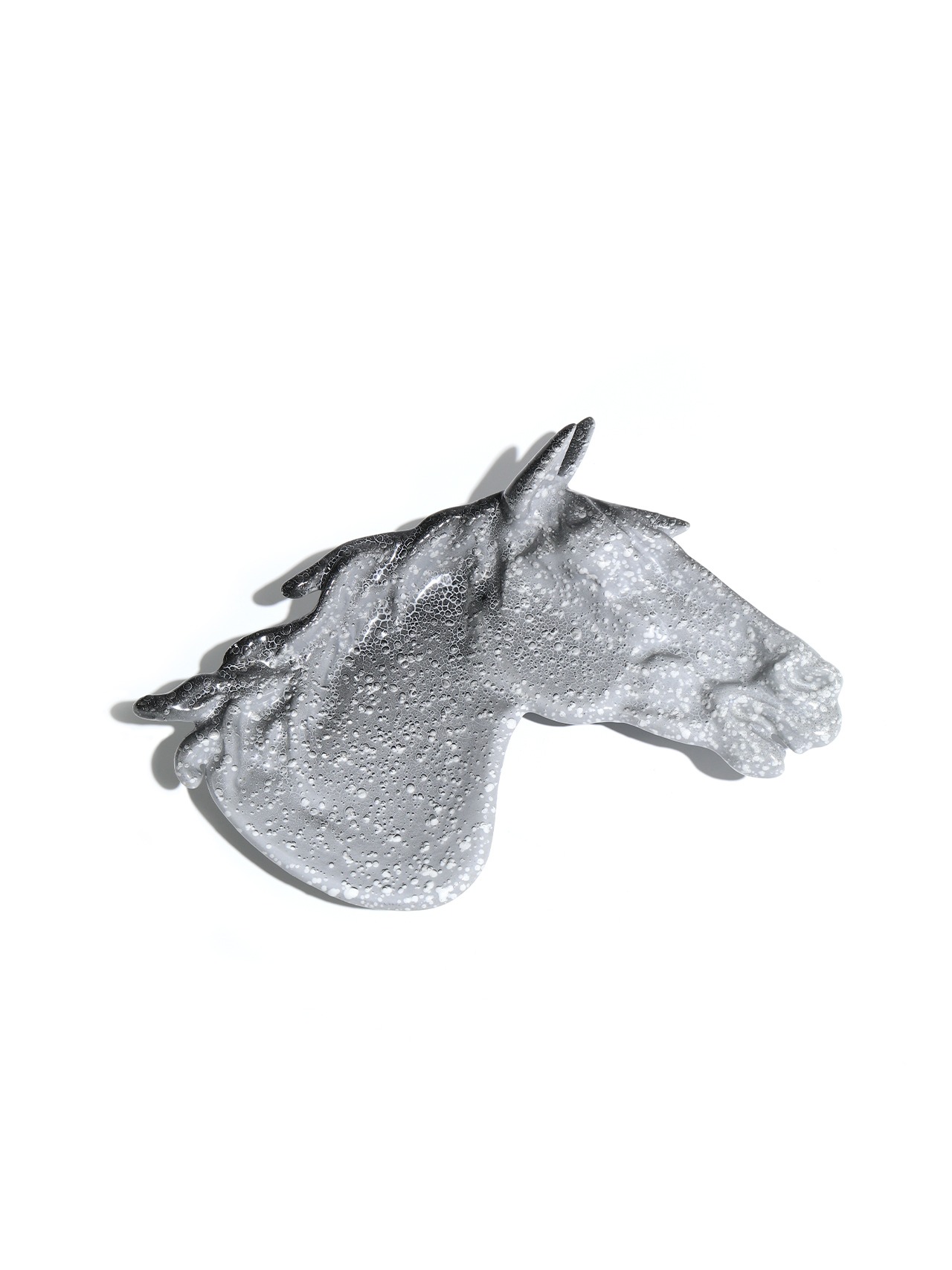 ENAMEL HORSE TRAY(GRAY)