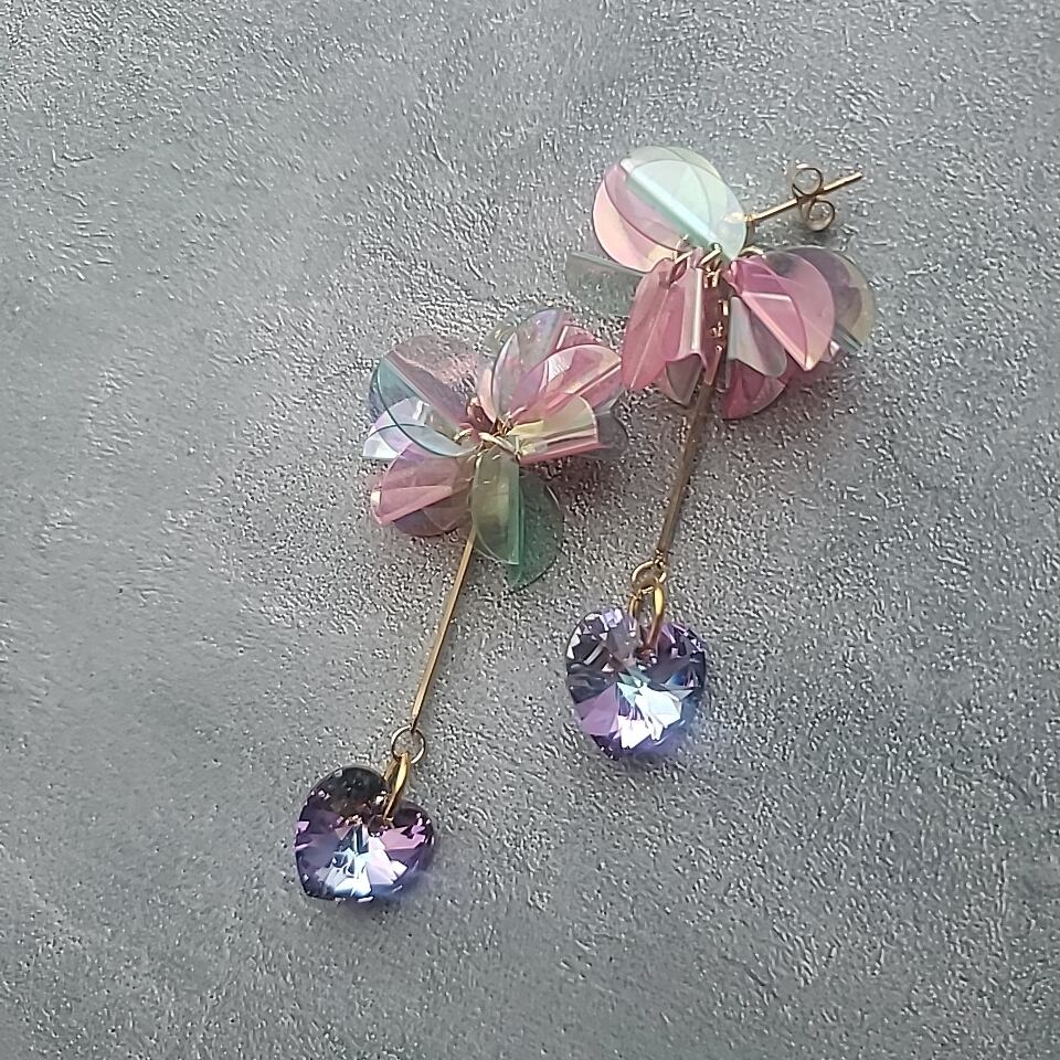 sequin#4 スパンコール 貴和クリスタル ピアスのみ | Pay ID sequin#4 スパンコール 貴和クリスタル ピアスのみ | Pay ID