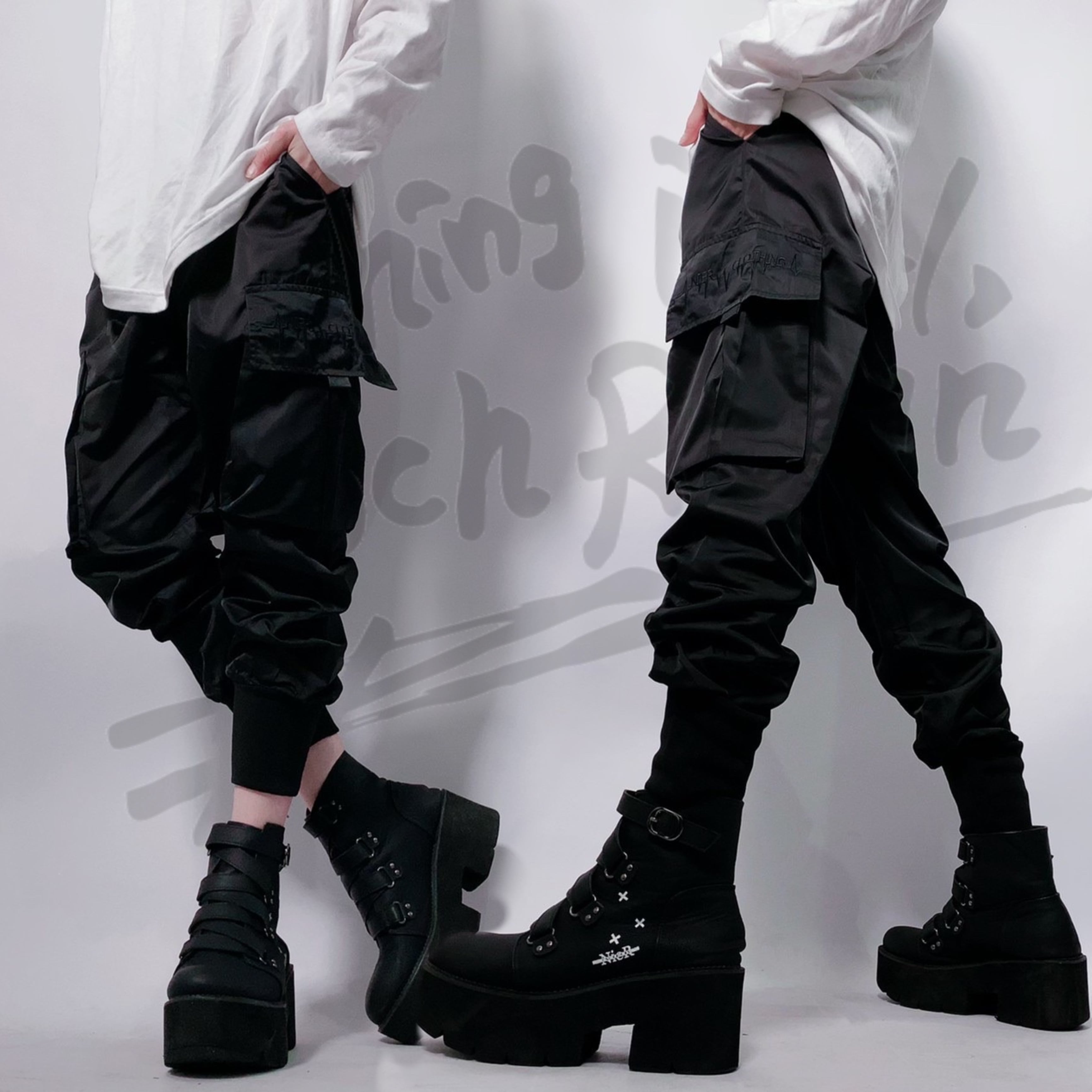 ALL BLACK 4POCKET JOGGER PANTS | NIER CLOTHING powered by BASE